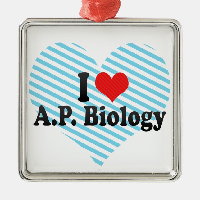 Adorno Metálico Amo a A.P. Biology (Frente)
