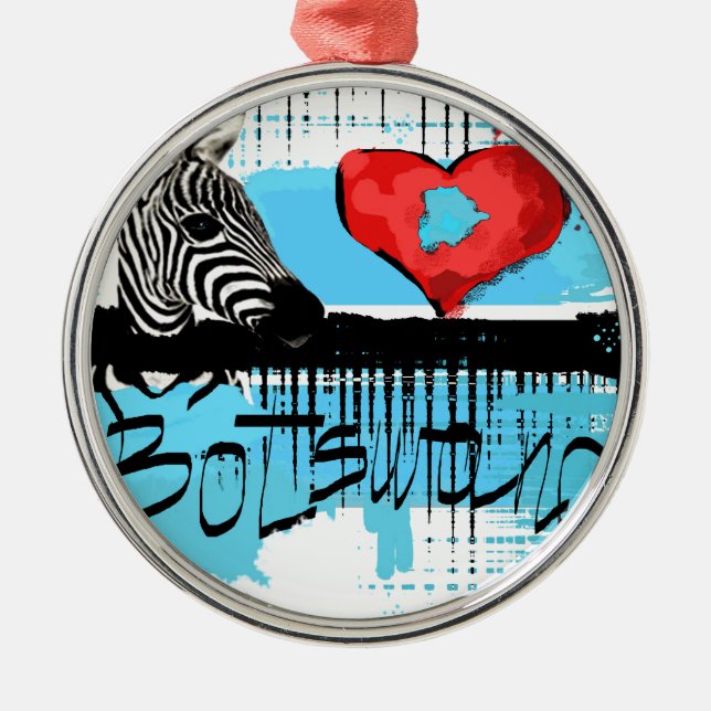 Adorno Metálico Amo Botswana (Frente)