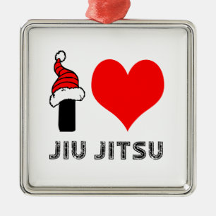 Adorno Metálico Amo el diseño de Jiu-Jitsu