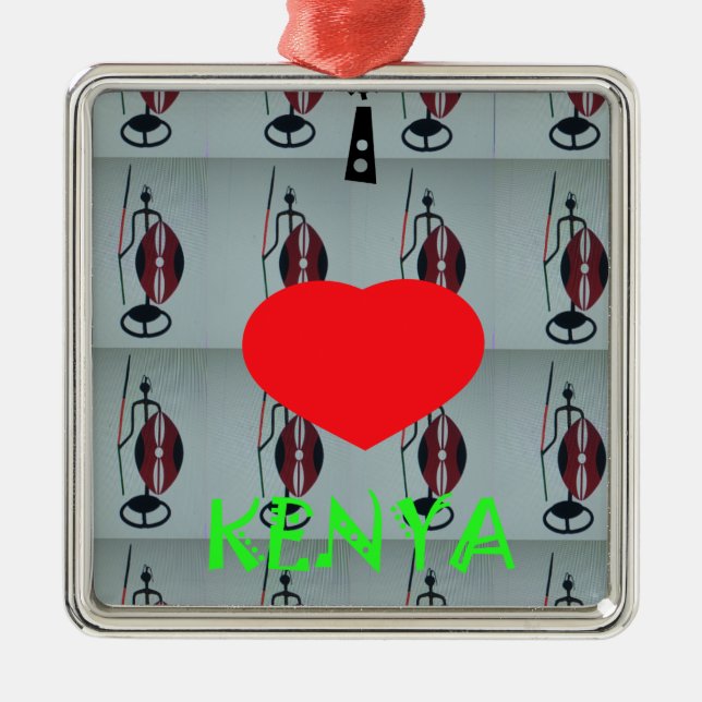 Adorno Metálico Amo Kenia (Frente)