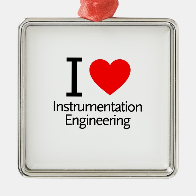 Adorno Metálico Amo la Ingeniería de Instrumentación (Frente)