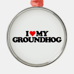ADORNO METÁLICO AMO MI GROUNDHOG