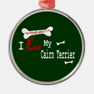 Adorno Metálico Amo Mi Terrier De Cairn
