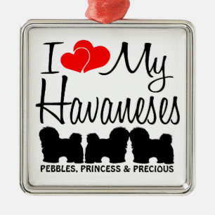 Adorno Metálico Amo Mis Tres Habaneses