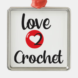 Adorno Metálico Amor al crochet