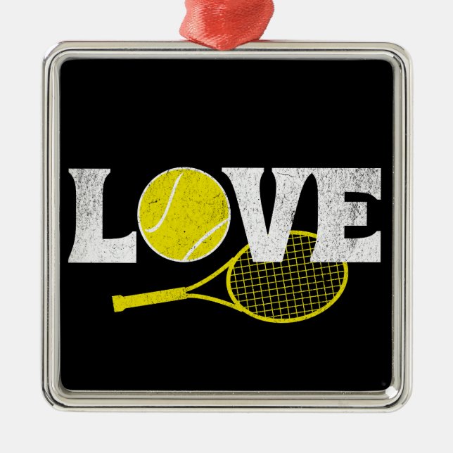 Adorno Metálico Amor al tenis (Frente)