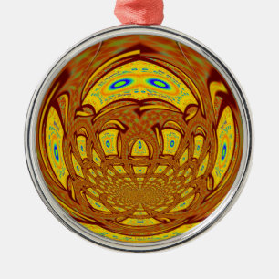 Adorno Metálico Amor del béisbol dorado