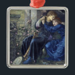 Adorno Metálico Amor entre las ruinas (de Edward Burne-Jones)<br><div class="desc">Este diseño presenta un cuadro del artista británico de prerapelita Sir Edward Burne-Jones (1833-1898). Representa a un hombre y una mujer en medio de una arquitectura en ruinas de la época medieval. El hombre y la mujer parecen ser amantes, pues se sostienen firmemente, y están sentados juntos en una capital...</div>