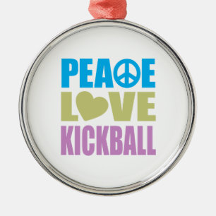 Adorno Metálico Amor Kickball de la paz