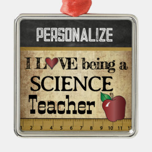 Adorno Metálico Amor que es un vintage del profesor de ciencias el