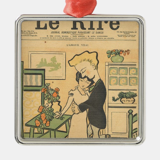 Adorno Metálico Amor verdadero (Frente)