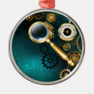 Adorno Metálico Ampliador en estilo Steampunk