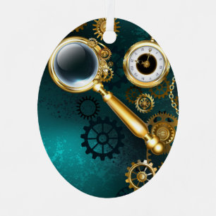 Adorno Metálico Ampliador en estilo Steampunk