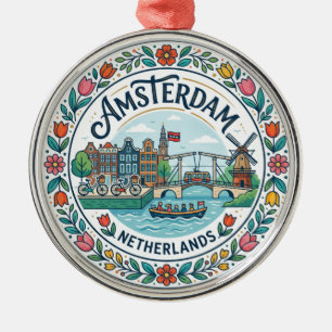 Adorno Metálico Ámsterdam Países Bajos