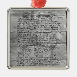 Adorno Metálico Amuleto cabalista