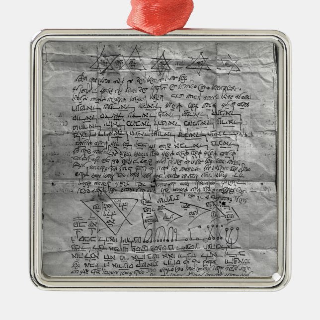 Adorno Metálico Amuleto cabalista (Frente)