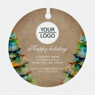 Adorno Metálico Añadir promoción de árbol de Navidad de Personaliz