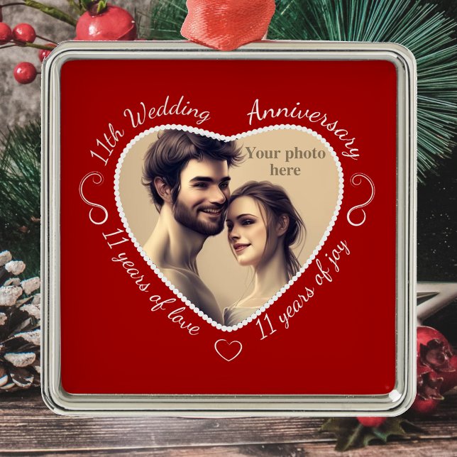 Adorno Metálico Añadir tu foto a 11 años de matrimonio (Subido por el creador)