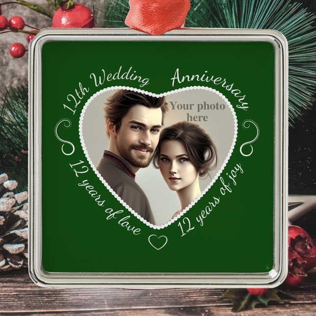 Adorno Metálico Añadir tu foto a 12 años de matrimonio (Subido por el creador)