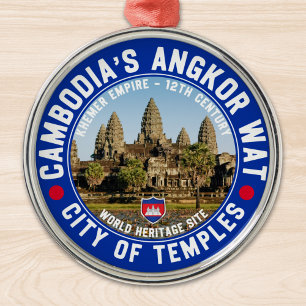 Adorno Metálico Ancient Temples of Cambodia – Angkor Wat