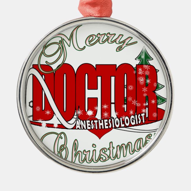 Adorno Metálico ANESTESIOLÓGICO navidad (Frente)