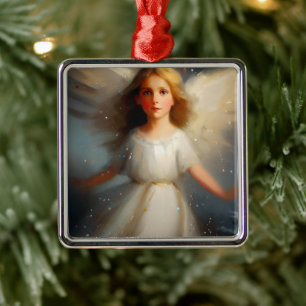 Adorno Metálico Ángel 2 navidades