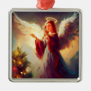Adorno Metálico Ángel 3 navidades