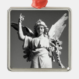 Adorno Metálico Ángel Apuntando Hacia el Cielo