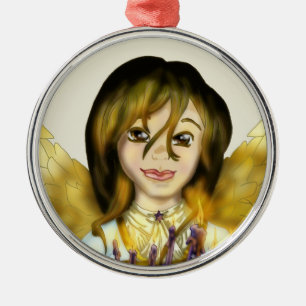 Adorno Metálico Ángel de Chanukah