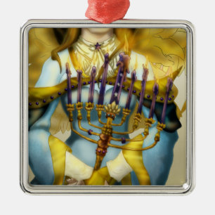 Adorno Metálico Ángel de Chanukah