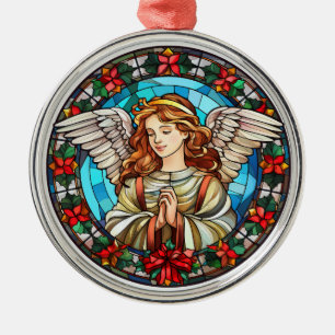 Adorno Metálico Ángel de la Ornamenta de Navidad