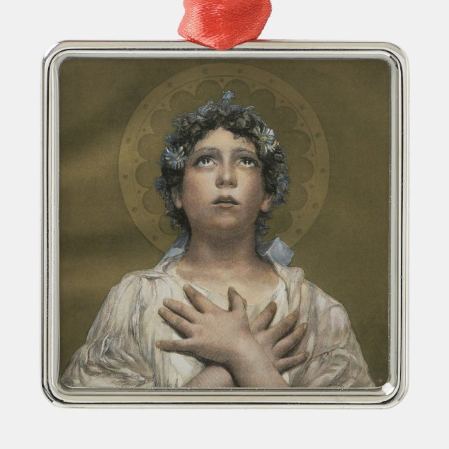 Adorno Metálico Ángel de Navidad (Frente)