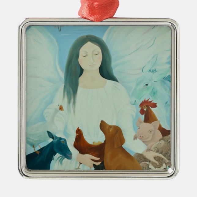 Adorno Metálico Ángel de protección 2012 (Frente)