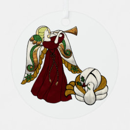 Adorno Metálico Ángel de vacaciones