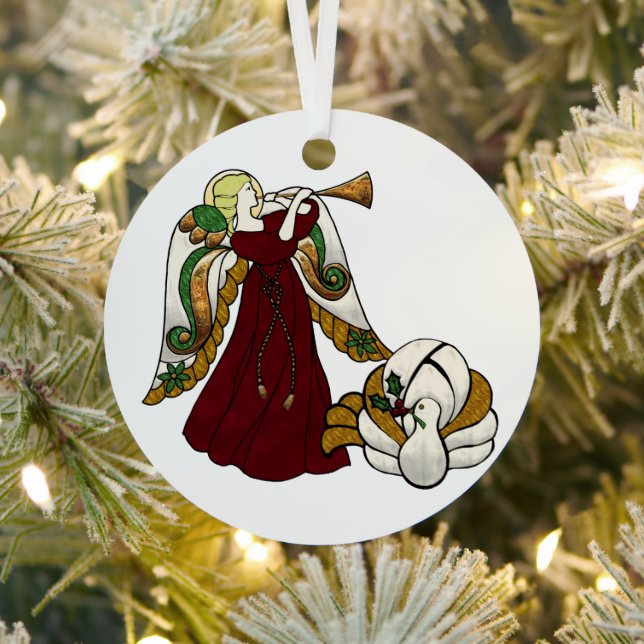 Adorno Metálico Ángel de vacaciones (in situ)