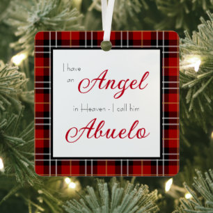 Adorno Metálico Ángel en el cielo foto conmemorativa de Abuelo