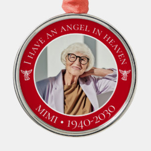 Adorno Metálico Ángel en el cielo Foto conmemorativa de Mimi