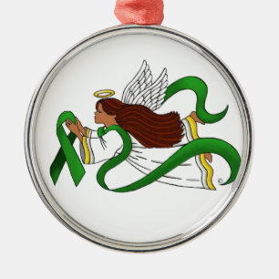Adorno Metálico Ángel étnico de la "cinta verde"