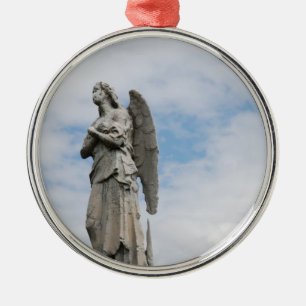 Adorno Metálico ángel solitario