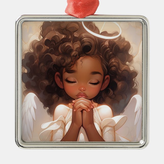 Adorno Metálico Angelic Black Angel Navidades Delight (Frente)
