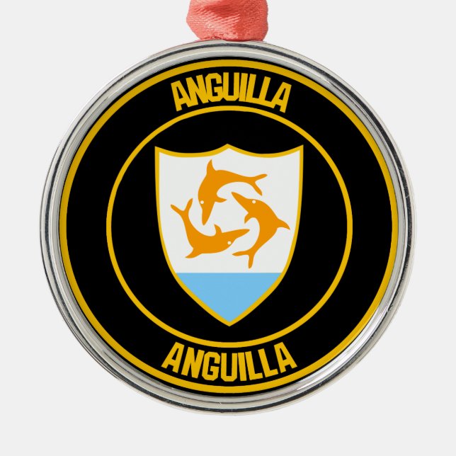 Adorno Metálico Anguila Round Emblem (Frente)