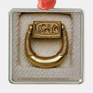 Adorno Metálico Anillo con el sello de general Horemheb