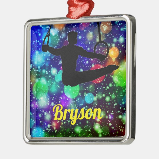 Adorno Metálico Anillos de gimnasia masculina (Izquierda)