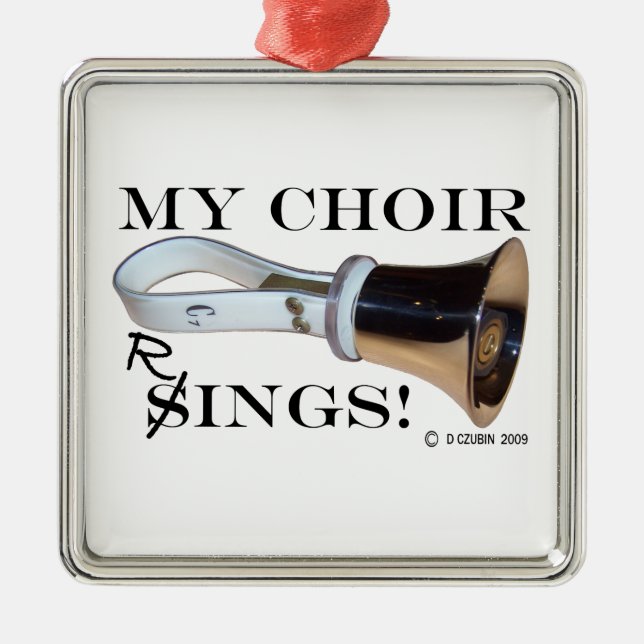 Adorno Metálico Anillos de mi coro (Frente)