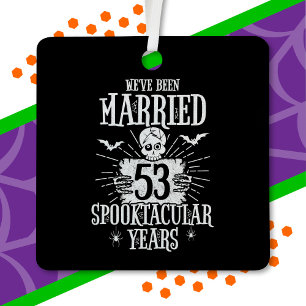 Adorno Metálico Aniversario de bodas número 53 Spooktacular de Hal