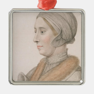 Adorno Metálico Anne Boleyn (1507-36) grabada por Francesco Bartol