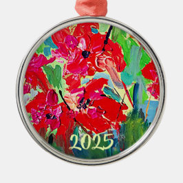 Adorno Metálico Año de las amapolas