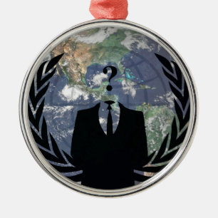 Adorno Metálico Anonymous