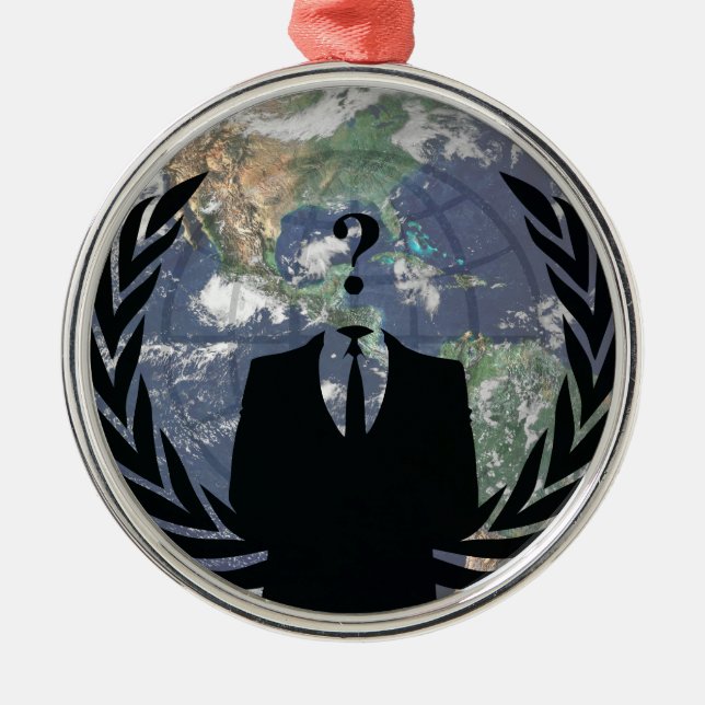 Adorno Metálico Anonymous (Frente)