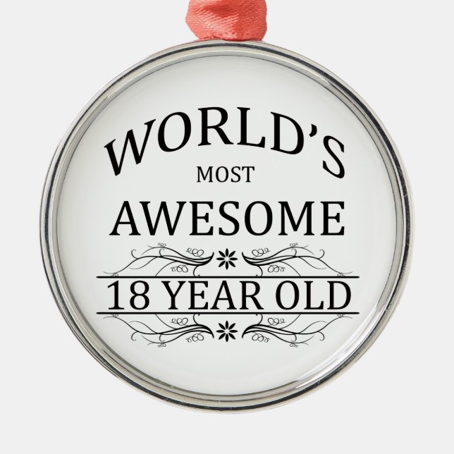 Adorno Metálico Años más impresionantes del mundo los 18 (Frente)